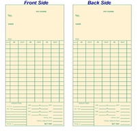 1000 Time Cards, 3-3/8", 14 Day x2, 6mm FORM 5569-2