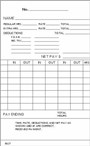 1000 Time Cards, 3-3/8", 7 Day, 6mm FORM 5627