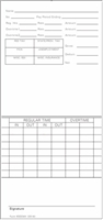 1000 Time Cards, 3-3/8", 7 Day, 6mm FORM 6000WK
