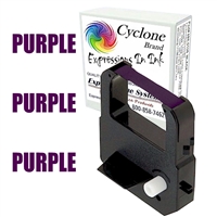 1409-5010 Purple Lot of 4  Simplex EP40 EP800 Time Clock Ribbon Cartridges 