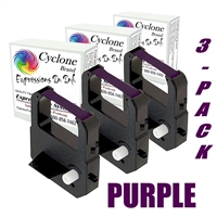 Purple Ink Widmer T4U 1 Pack T247 N247 Time Clock Replacement Ribbon Cartridge 