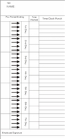 1000 Weekly 1-7, Side-Feed TIME CARDS FORM 7201