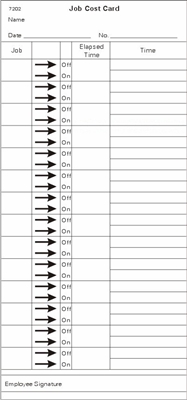 FORM 7202 Time Cards
