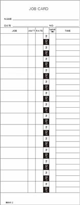 FORM 800612 Time Cards