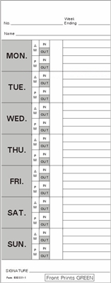 830331-1,Weekly Time Card