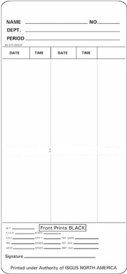 FORM 9-371-030CP Time Cards