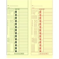 1000 2-Week Su-Sa Side-Feed Time Cards FORM AMA5400