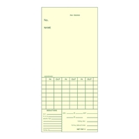 1000 Time Cards, 3-3/8", 7 Day, 6mm FORM AMA5594BX