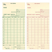 1,000 Time Cards, 3-3/8", Monthly, 6 mm FORM 5503