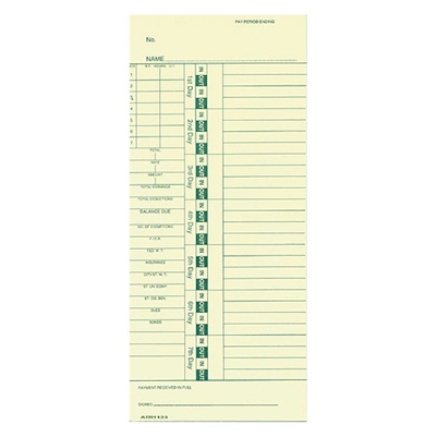 FORM ATR1123 Time Cards