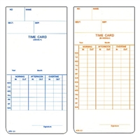 1000 Time Cards, 3-3/8", 7 or 14 Day, 6mm FORM ATR121