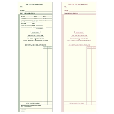 FORM ATR214 Time Cards