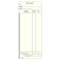 1000 Cost Cards Consecutive 3.375 x 8.25 FORM ATR220