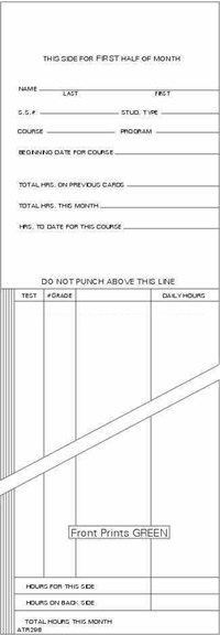 FORM ATR298 Time Cards