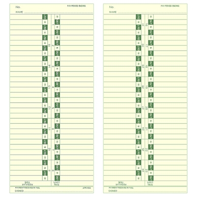 FORM ATR3104 Time Cards