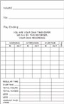 1000 Time Cards, 3-3/8", 7 Day, 6mm FORM ATR400