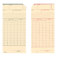 1000 Time Cards, 3-3/8", Monthly, 6 mm FORM ATR431