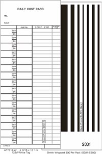 FORM ATT312-W Time Cards