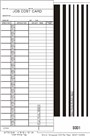 200-Pack Job Cost Cards, Acroprint ATT310 FORM ATT313-200