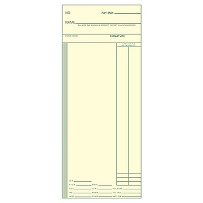FORM C3000 Time Cards