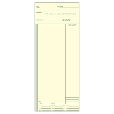 FORM C3000 Time Cards