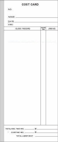 FORM C3002 Time Cards