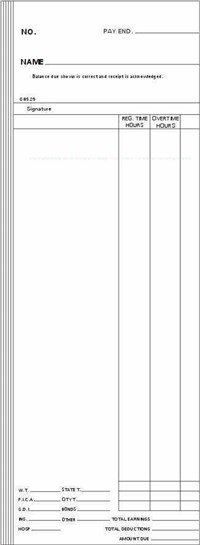 FORM C8519-2 Time Cards