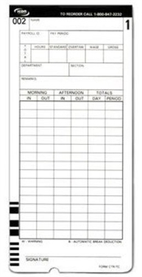 CTR-TC time cards