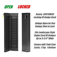Locking Security ID Card Rack- 30 pocket