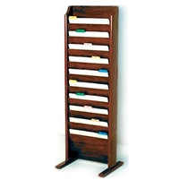 Free-Standing 10-Pocket Legal-Size Chart Rack