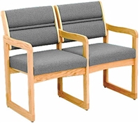 Double Sled-Base Chair w/ Arms