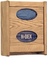 Oak Double Tissue/Glove Box Holder