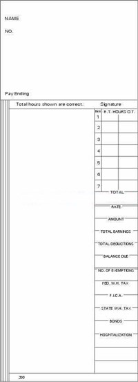 FORM-200 Time Cards