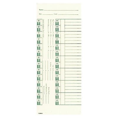 FORM-E Time Cards