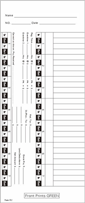 FORM FORM-E2 Time Cards