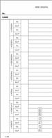1000 Two-Week M-S Side-Feed Time Cards FORM K1400-2