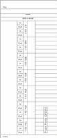 1000 Side-Feed Weekly 1-7 Time Cards FORM K1414
