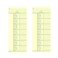 1000 Side-Feed 2-Week Mo-Su Time Cards FORM K1415-2