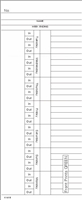 1000 Side-Feed Weekly Tu-Mo Time Cards FORM K1418