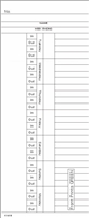 1000 Side-Feed 2-Week Tu-Mo Time Cards FORM K1418-2