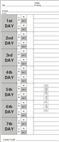 1000 Weekly 1-7 Side-Feed TIME CARDS FORM K1431