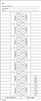 1000 Side-Feed 2-Week Mo-Su Time Cards FORM K1432