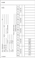 1000 Side-Feed Weekly 1-7  Time Cards FORM K143629