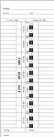 1000 Side-Feed Weekly 1-7 Time Cards FORM K143697