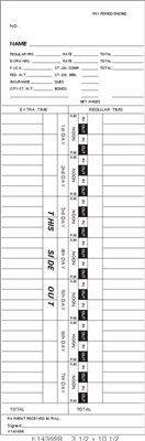 FORM K143698 Time Cards