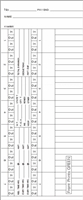 1000 Side-Feed Weekly 1-7 Time Cards FORM K144505