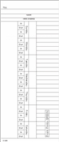 1000 Side-Feed Weekly SU-SA Time Cards FORM K1491
