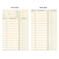 1000  Daily Job Cost Cards, 29 Stop/Starts FORM K14952