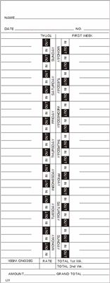 FORM L31 Time Cards