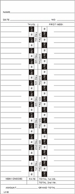 FORM L31ID Time Cards